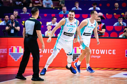 Penktas žaidėjas per visą istoriją: pergalingose slovėnų rungtynėse – trigubas L. Dončičiaus dublis