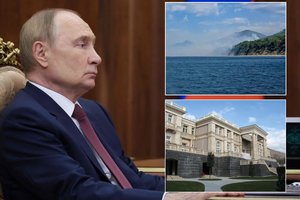 Netoli V. Putino rezidencijos kilo milžiniškas gaisras: gesino 4 dienas