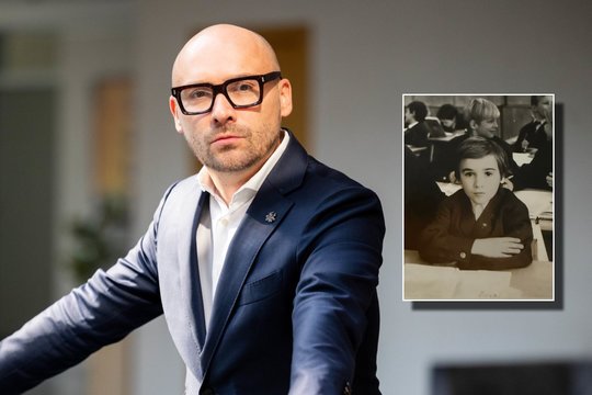 Rugsėjo 1-osios proga M. Maldeikis paviešino dar nematytą kadrą iš vaikystės: „Nekartočiau“