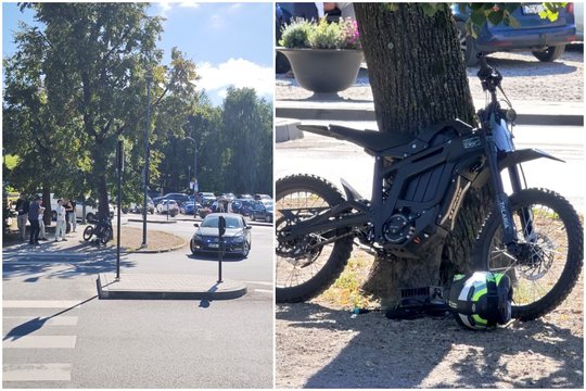 Rugsėjo 1-osios nelaimė Vilniuje: automobilis partrenkė elektriniu motociklu važiavusį nepilnametį