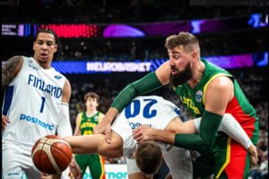 Pergalė – be šypsenų: R. Jokubačio netekę lietuviai palaužė Suomiją