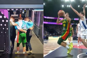 Iš rinktinės krepšininkų lūpų – pirmosios žinios dėl R. Jokubaičio: aiškėja traumos rimtumas