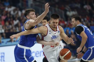 Serbai pasitreniravo su autsaidere Čekija ir dėl grupės pirmos vietos kovos su Turkija