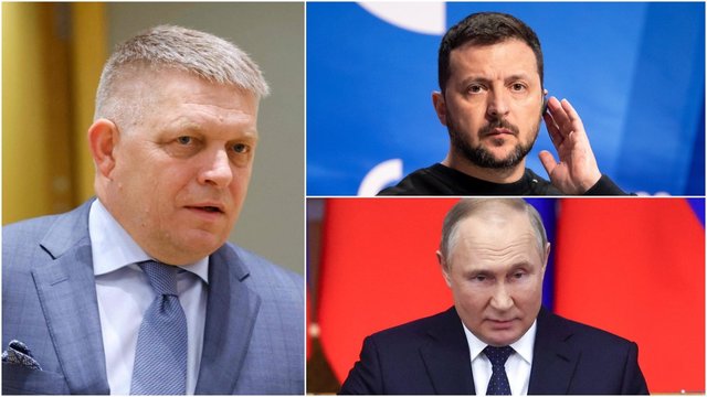 R. Ficas šią savaitę susitiks su V. Putinu ir V. Zelenskiu: ES šalims turi žinutę dėl vykimo į Kiniją