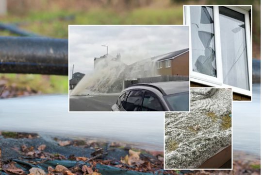 Magistralinis vamzdis sprogo kaip bomba: vandens siena paskandino namą iki lubų