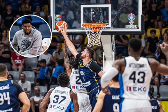 Prisižaidė: G. Antetokounmpo ilsinę graikai nusileido bosniams