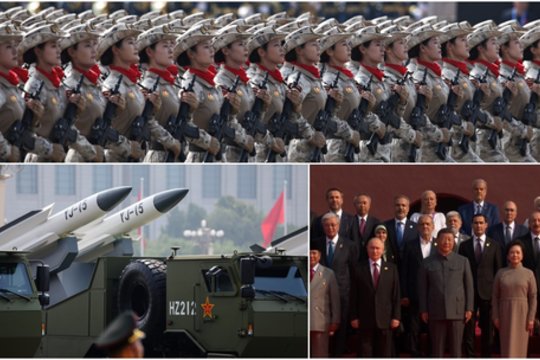 Kinijoje – pompastiškas karinės technikos paradas: pasauliui siunčia aiškią žinutę