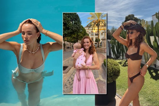 Neseniai antros dukros susilaukusi D. Belickaitė pademonstravo pribloškiančią figūrą