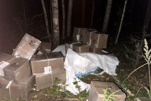 Oro balionai į Lietuvą cigarečių kontrabandą atskraidino didmaišiuose – viską perėmė pasieniečiai