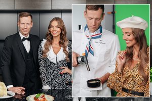 Laidos apie kiną ir maistą vedėjai V. Poderytė ir T. Paplauskas virto kino legendomis: ar atpažinsite?