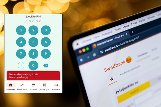 Chaotiškas trečiadienis: strigo kelių bankų veikla, žmonės negalėjo susimokėti parduotuvėse