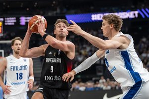 Vokietija grupės etapą baigė be pralaimėjimų – sudaužė suomius, tačiau 100 taškų neįmetė