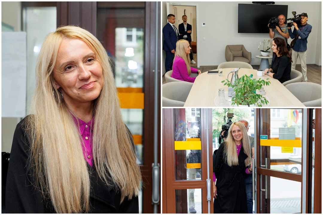 I. Ruginienės ir kandidatės į aplinkos ministrus R. Saulytės susitikimas<br>Lrytas koliažas