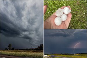 Sinoptikė įspėja: dalį šalies nuskalaus liūtys, kai kur gali pažirti kruša