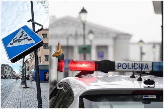 Vilniuje BMW pėsčiųjų perėjoje apvertė vežimėlį, kuriame buvo 2 metų vaikas