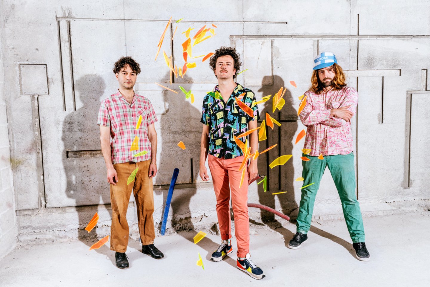 Gaivią klasikinio roko ansamblio reinkarnaciją festivalyje įkūnys prancūzų gitaristo ir kompozitoriaus J.Desprez suburtas trio „Abacaxi“.<br>S.Gripoix nuotr.