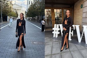 Viktorija Siegel pritrenkė elegantiškai seksualiu savo įvaizdžiu: puošėsi prabangių mados namų suknele