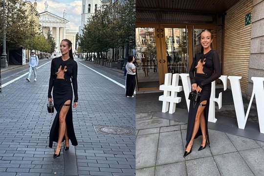 Viktorija Siegel pritrenkė elegantiškai seksualiu savo įvaizdžiu: puošėsi prabangių mados namų suknele