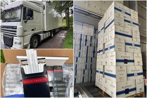 Stambus laimikis – muitininakm įkliuvo vilkikas su 5 mln. eurų vertės cigarečių kontrabanda iš Rusijos