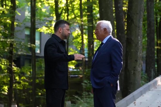 V. Zelenskio ir EVT prezidento susitikimas: aptarė Ukrainos stojimo į ES procesą