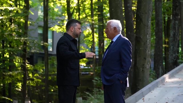 V. Zelenskio ir EVT prezidento susitikimas: aptarė Ukrainos stojimo į ES procesą