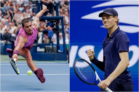 Dominuojantys J. Sinneris ir C. Alcarazas vėl susitiks „Grand Slam“ finale