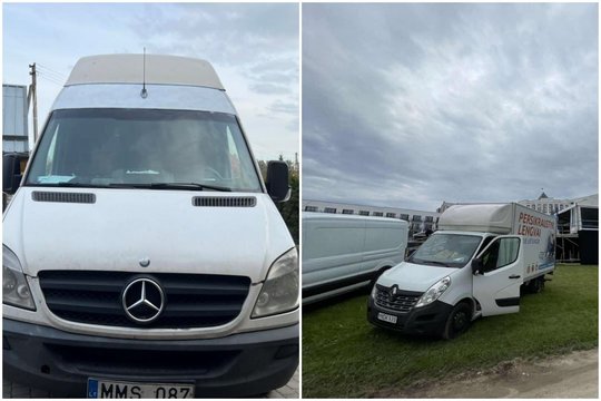 Iš aikštelės Vilniuje pavogti du mikroautobusai – savininkai už informaciją žada atlygį