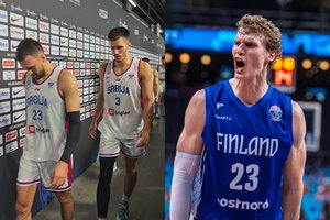 Fiasko patyrę serbai spruko nuleidę galvas, juos patiesę suomiai džiūgavo: „Riba – tik dangus!“