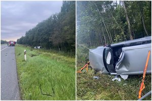 Girtas vairuotojas autostradoje Vilnius – Klaipėda sukėlė avariją, per kurią sužeisti net 6 žmonės