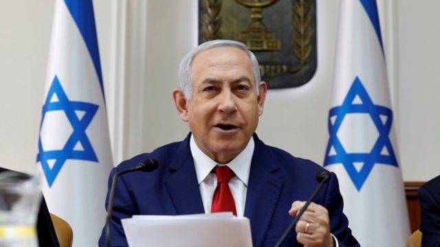 B. Netanyahu skelbia apie puolimą Gazoje: esą tai pergalės pasirinkimas