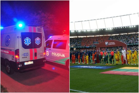 Per Lietuvos ir Nyderlandų futbolo rinktinių mačą Kaune – skaudi nelaimė: iš tribūnos iškritęs sirgalius patyrė stiprią galvos traumą