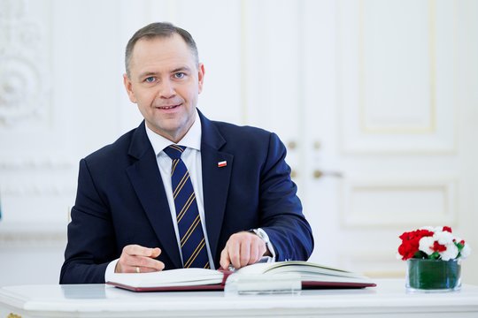 Vilniuje viešintis K. Nawrockis: tai signalas, kad man ir G. Nausėdai svarbūs Lietuvos ir Lenkijos santykiai