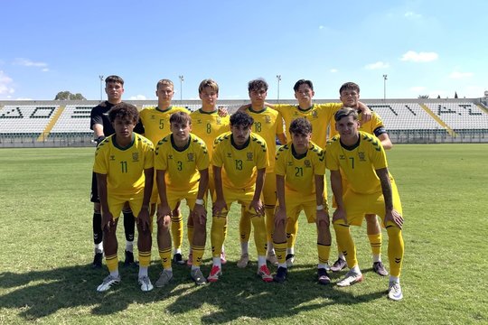 Lietuvos 19-mečiai neatsilaikė prieš Kipro futbolininkus