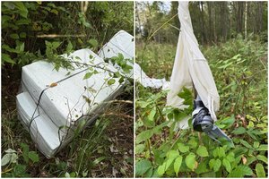 Pasieniečių rankose atsidūrė dar 8 oro balionai su kontrabandinėmis cigaretėmis