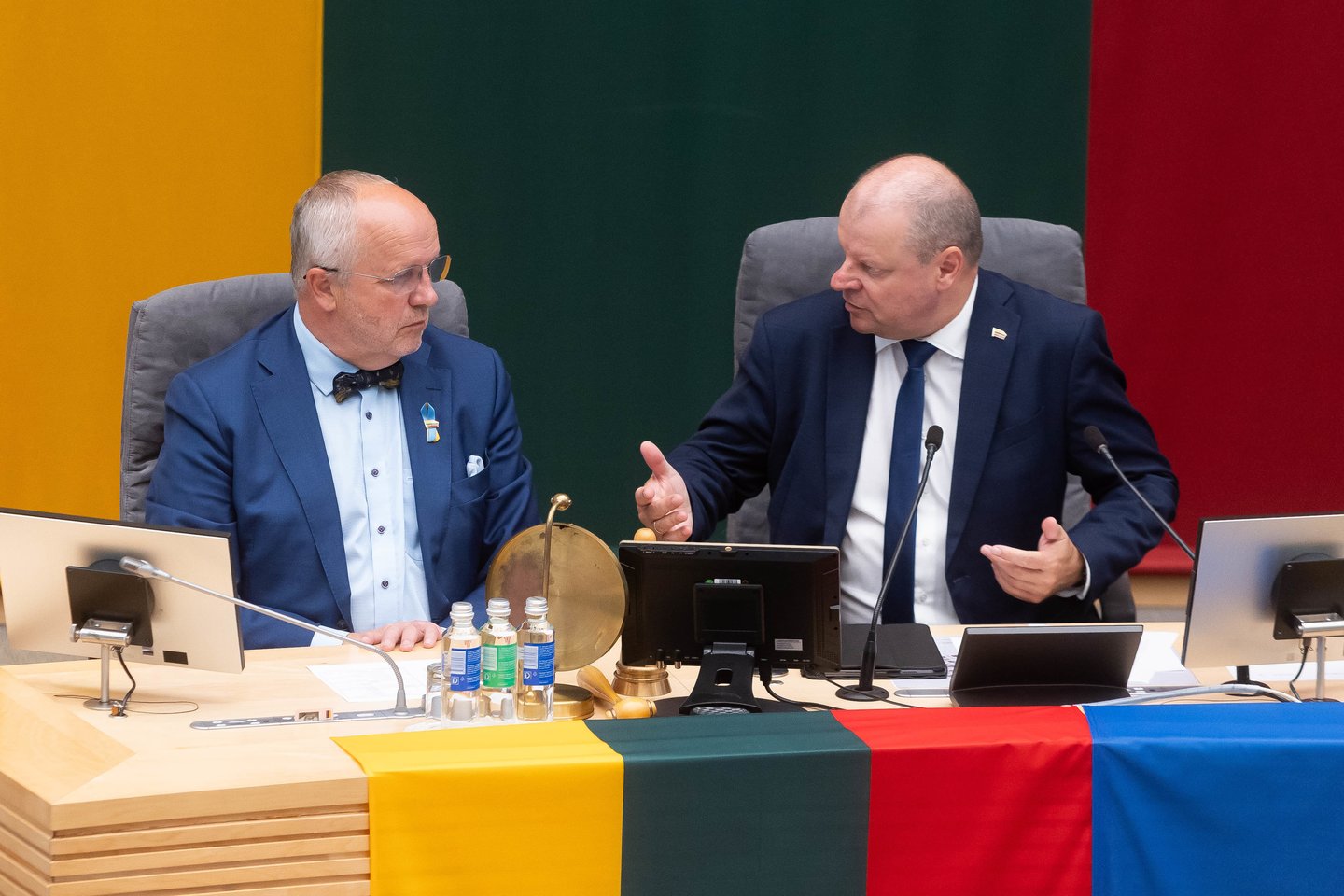 Juozas Olekas ir Saulius Skvernelis.<br>D.Labučio (ELTA) nuotr.