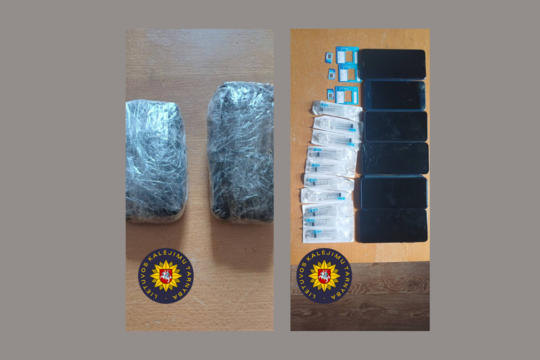 Alytaus kalėjimo pareigūnai perėmė du kaliniams skirtus paketus