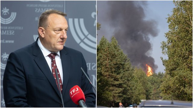 V. Kondratovičius ragina nepanikuoti: atsakė, dėl ko galėjo kilti gaisras Trakų Vokėje