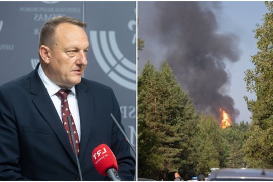 V. Kondratovičius ragina nepanikuoti: atsakė, dėl ko galėjo kilti gaisras Trakų Vokėje