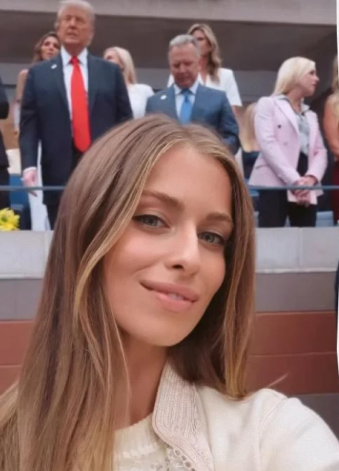 Sofijos Rotaru anūkė ir D. Trumpas.<br>Instagramo nuotr.