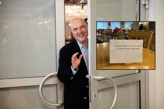 Pokštas ar realybė? Seimo valgykloje – anonsas apie neįprastus G. Drukteinio pietus