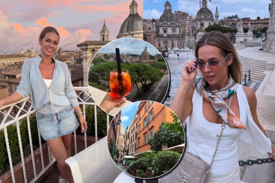 Po darbų maratono – į Amžinąjį miestą: svetur išvykusi I. Martinkėnaitė pribloškė net bičiulę