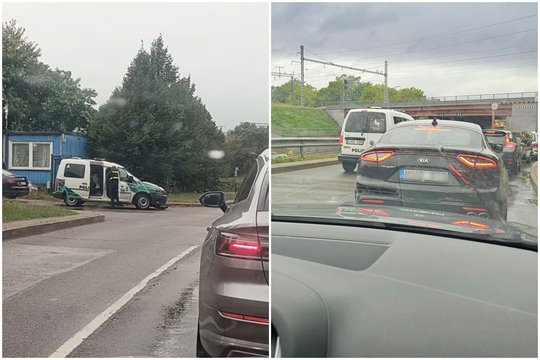 Į iškvietimą skubėję pareigūnai Vilniuje kaktomuša susidūrė su „Audi“