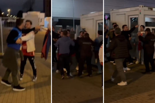 Po pusfinalio – graikų ir turkų fanų konfliktas prie Rygos arenos