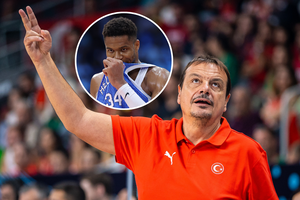 E. Atamanas jau svajoja apie auksą ir džiaugėsi sustabdęs G. Antetokounmpo: „Tai – ne NBA“