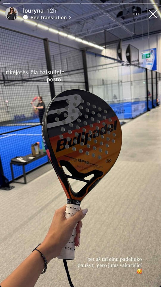  Po skandalo Lauryna ėjo sportuoti.