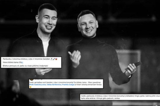 Masiškai perpardavinėjami bilietai į Lilo ir Innomine didžiausią koncertą: pasikeitė gerbėjų planai?