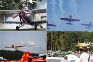 Nidoje – vienas įspūdingiausių metų renginių: kadruose užfiksuoti kvapą gniaužiantys akrobatiniai lėktuvų pasirodymai