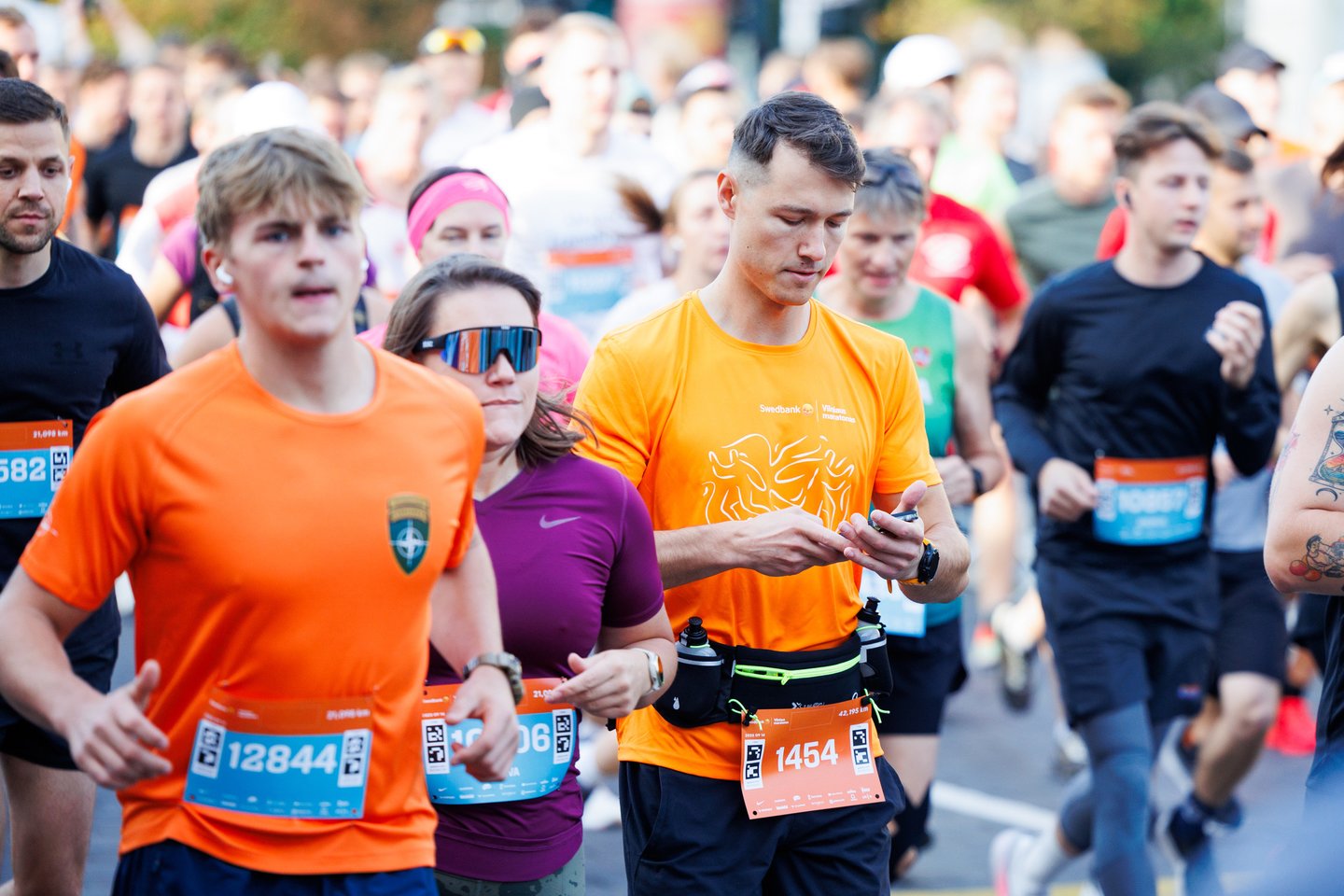 „Swedbank Vilniaus maratono“ akimirkos.<br> T.Bauro nuotr.