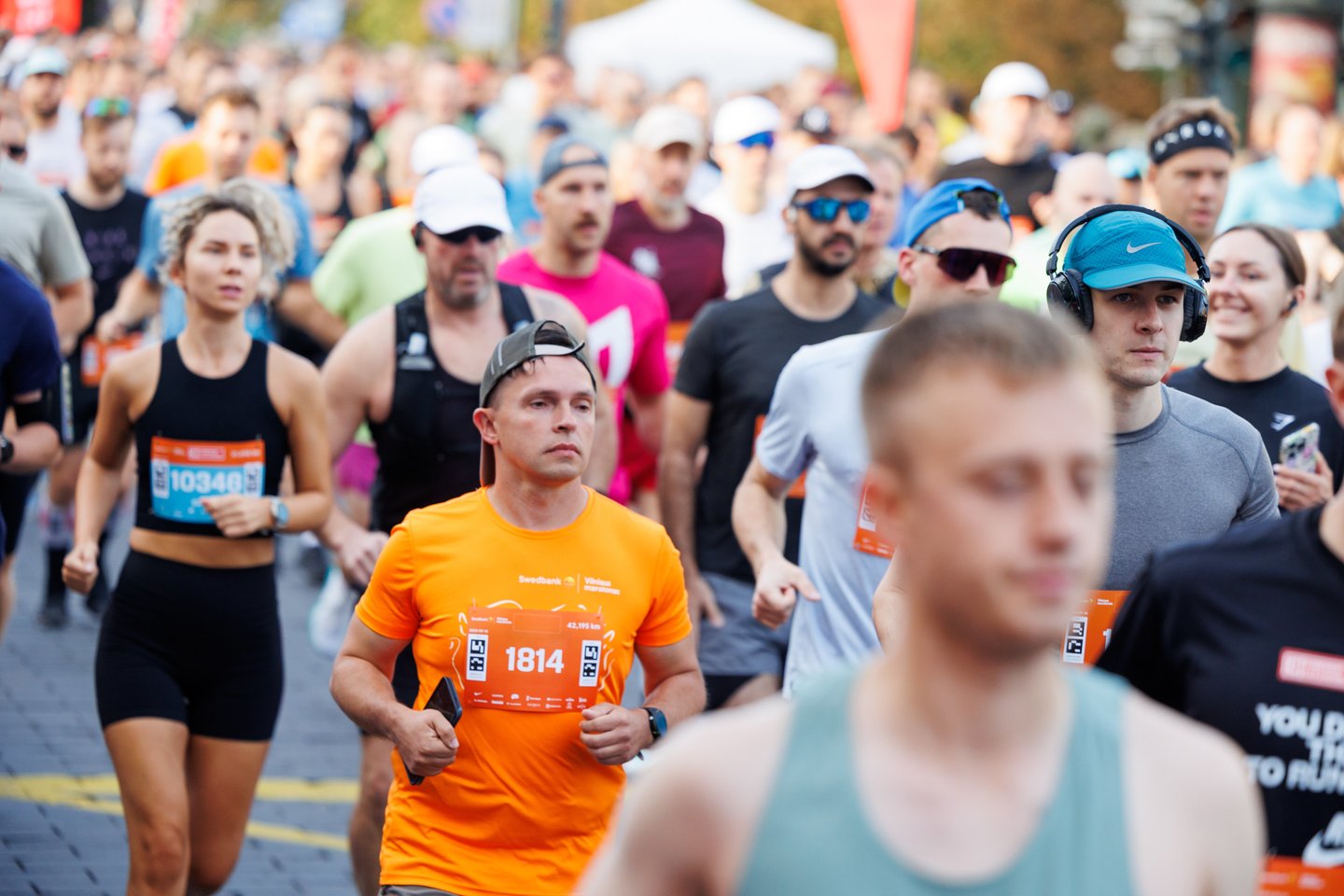 „Swedbank Vilniaus maratono“ akimirkos.<br> T.Bauro nuotr.