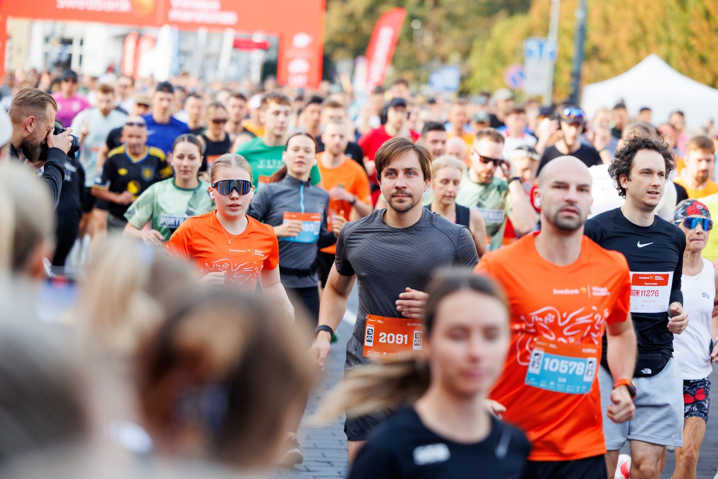 „Swedbank Vilniaus maratono“ akimirkos.<br> T.Bauro nuotr.